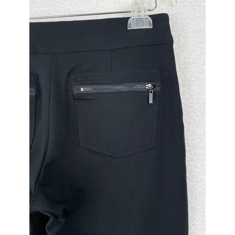 INC International Concepts Womens Black Pull On Straight Zipper Pocket Pants 8 - Picture 6 of 10